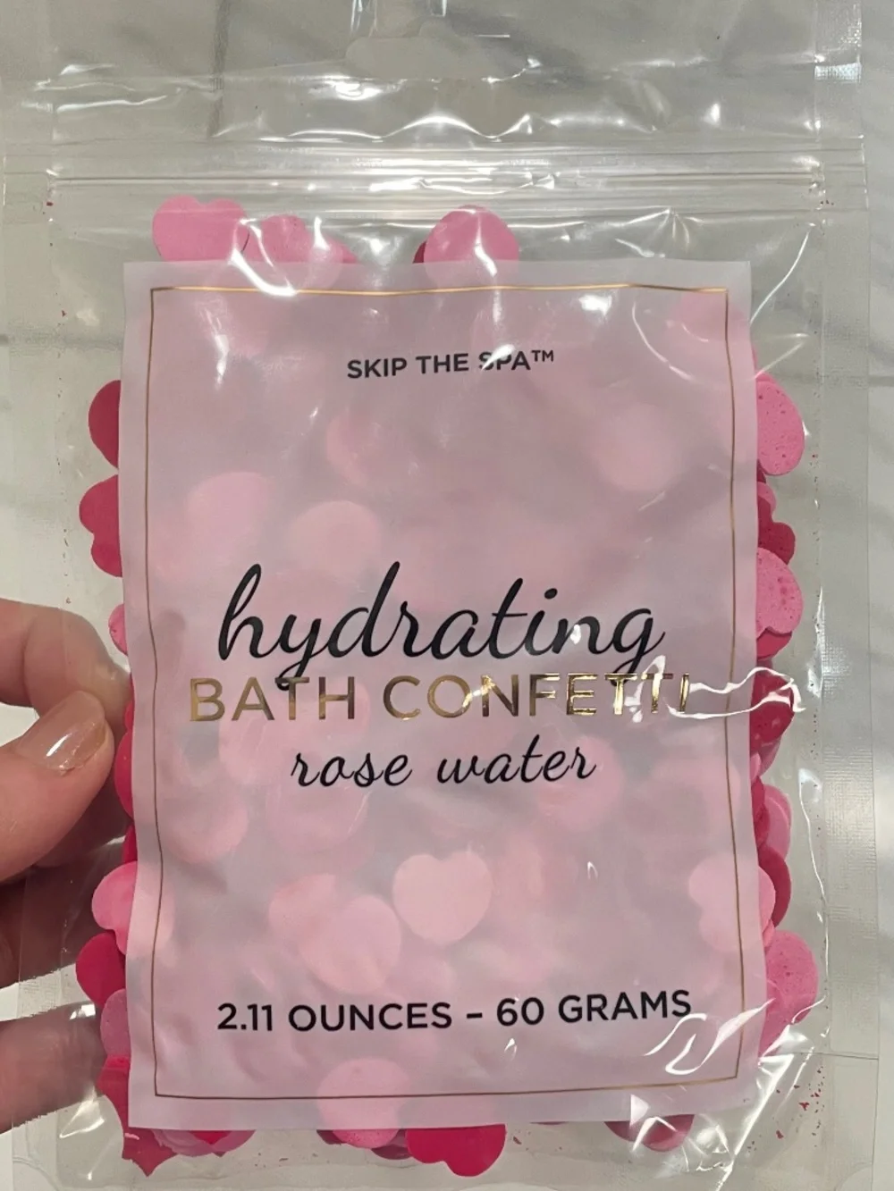 skip the spa™ Hydrating Heart Shaped Bath Confetti